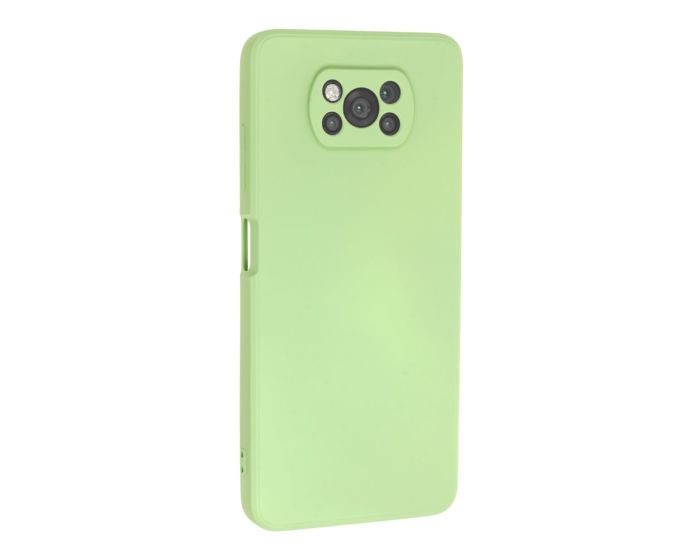 Bodycell Square Liquid Silicone Case - Light Green (Xiaomi Poco X3 NFC / X3 Pro)