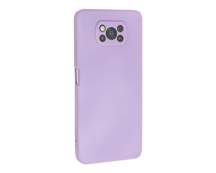 Bodycell Square Liquid Silicone Case - Light Violet (Xiaomi Poco X3 NFC / X3 Pro)