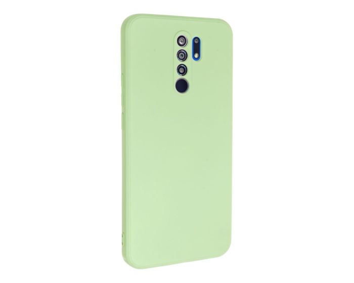 Bodycell Square Liquid Silicone Case - Light Green (Xiaomi Redmi 9)