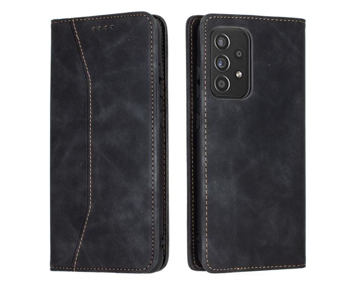 Bodycell PU Leather Book Case Θήκη Πορτοφόλι με Stand - Black (Samsung Galaxy A72 4G / 5G)