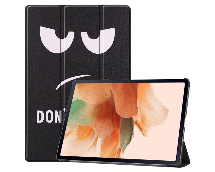 Tri-Fold Book Case με δυνατότητα Stand - Don't Touch Me (Samsung Galaxy Tab S7 FE 5G 12.4 T730 / T736B)
