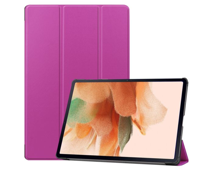 Tri-Fold Book Case με δυνατότητα Stand - Violet (Samsung Galaxy Tab S7 FE 5G 12.4 T730 / T736B)