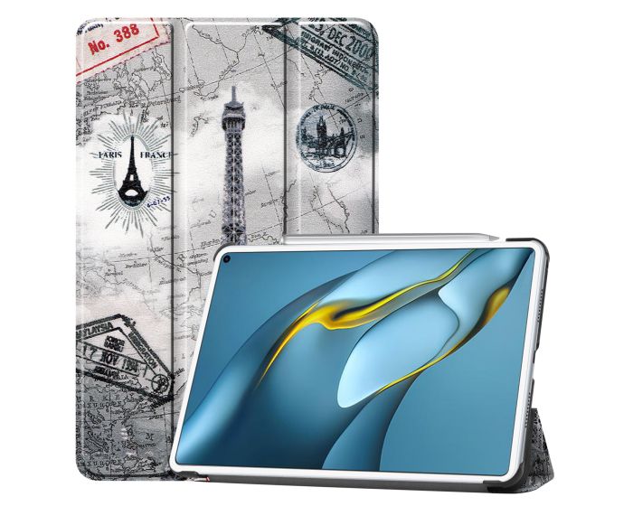 Tri-Fold Book Case με δυνατότητα Stand - Eiffel Tower (Huawei MatePad Pro 10.8)