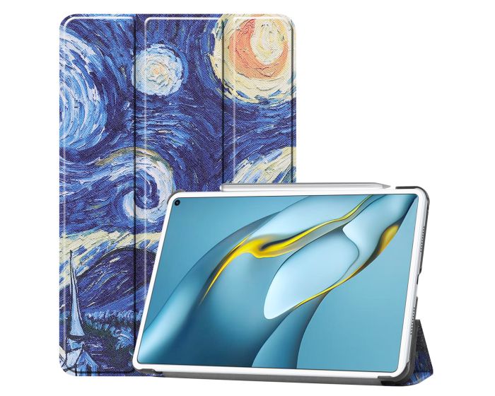 Tri-Fold Book Case με δυνατότητα Stand - Starry Night (Huawei MatePad Pro 10.8)