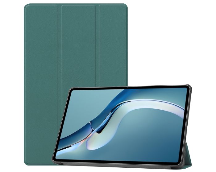 Tri-Fold Book Case με δυνατότητα Stand - Dark Green (Huawei MatePad Pro 12.6 2021)