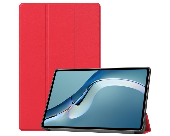 Tri-Fold Book Case με δυνατότητα Stand - Red (Huawei MatePad Pro 12.6 2021)