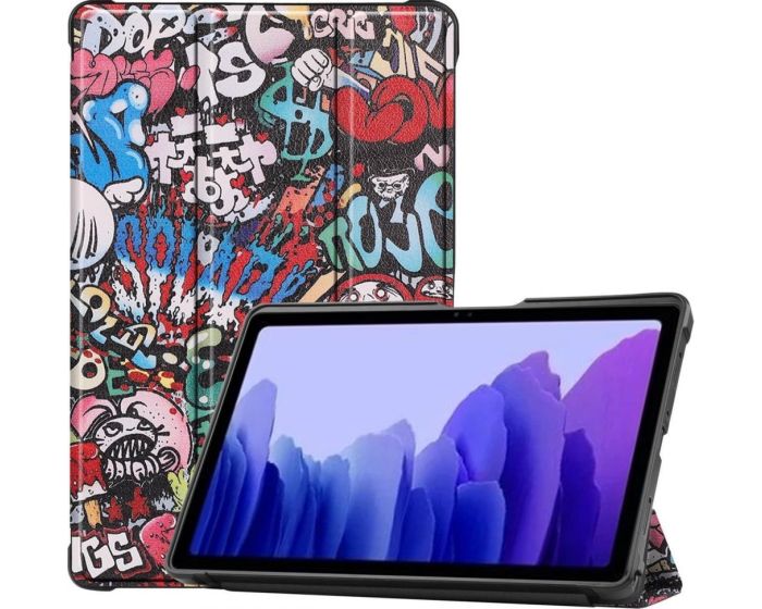 Book Case TPU Cover με δυνατότητα Stand - Graffiti (Samsung Galaxy Tab A7 10.4 2020 / 2022)