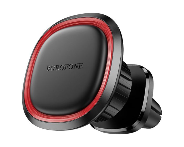 Borofone BH124 Roman Magnetic Car Holder Air Vent Βάση Αυτοκινήτου - Black / Red