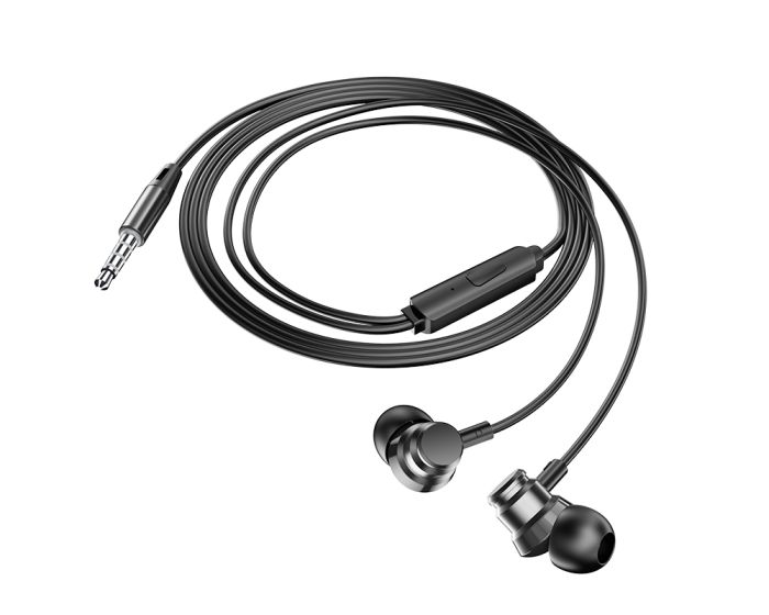 Borofone BM62 Prosperity In-Ear Earphones Hands Free Ακουστικά Black