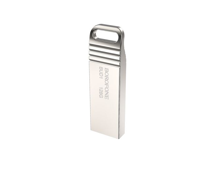 Borofone BUD1 Nimble Pendrive Flash Memory Stick USB 2.0 128GB Silver