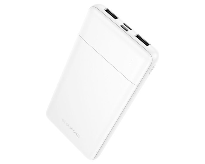 Borofone BJ88 Clever 2xUSB Power Bank Εξωτερική Μπαταρία 10000mAh - White - MT83465
