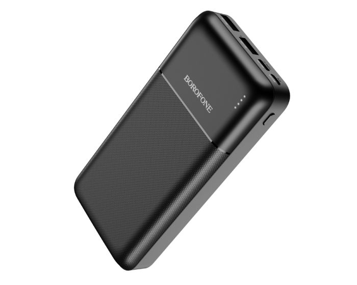 Borofone BJ16A Cube Power Bank Εξωτερική Μπαταρία 20000mAh - Black