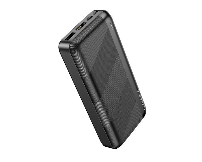 Borofone BJ27A Pindar 2xUSB Power Bank Εξωτερική Μπαταρία 20000mAh - Black