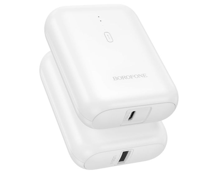 Borofone BJ81 Stability USB Power Bank Εξωτερική Μπαταρία 5000mAh - White - MT83458
