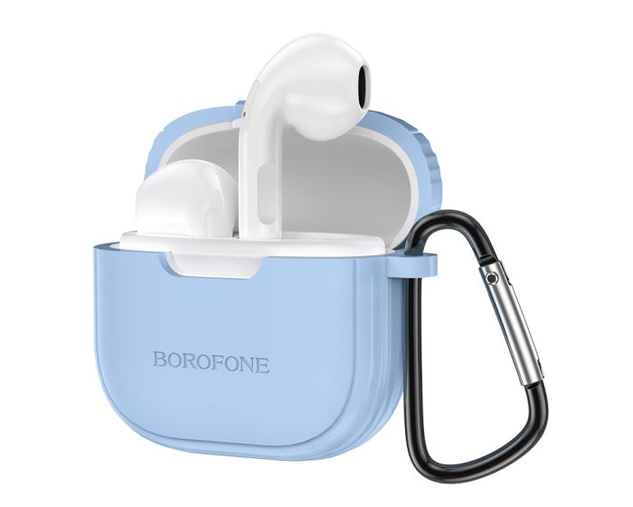 Borofone BW29 Charm TWS Wireless Bluetooth Stereo Earbuds Ασύρματα Ακουστικά - Blue - MT76393