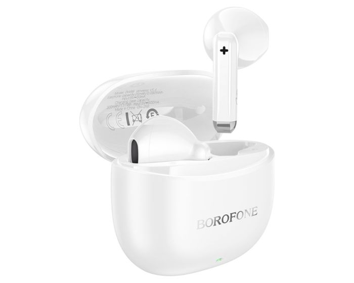 Borofone BW88 Deep Rhyme TWS Wireless Bluetooth Stereo Earbuds - White - MT80224