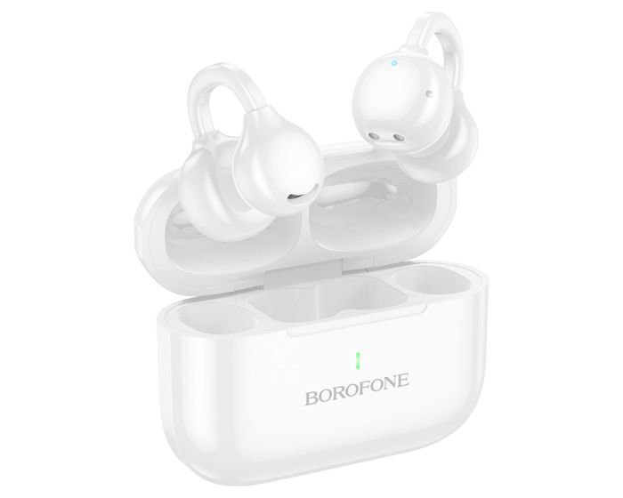 Borofone BW95 Cancion TWS Open Ear Wireless Bluetooth Stereo Earbuds - White - MT83460