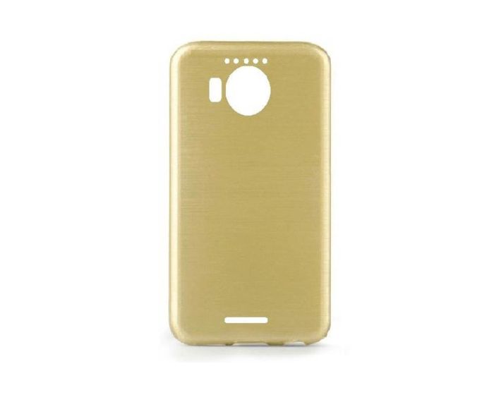 Forcell Jelly Brushed Slim Case Θήκη Σιλικόνης Gold (Microsoft Lumia 950 XL)