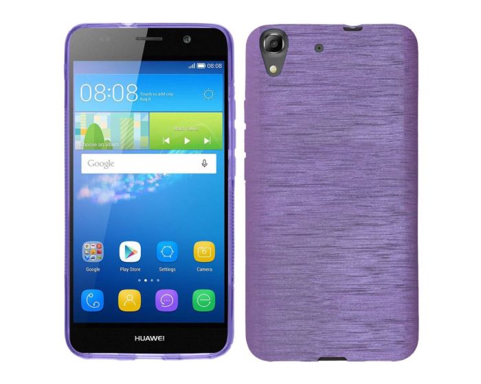 Forcell Jelly Brushed Slim Case Θήκη Σιλικόνης Purple (Huawei Ascend G620s)