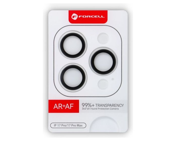 Forcell Premium Camera Lens Tempered Glass Prοtector Silver (iPhone 17 Pro / 17 Pro Max) - MT82729