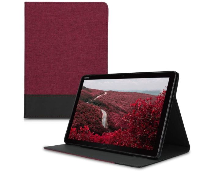 KWmobile Canvas Slim Case Stand (46119.20) Dark Red / Black (Huawei MediaPad M5 Lite 10.1'')