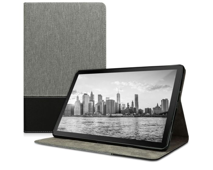 KWmobile Canvas Slim Case Stand (46000.01) Grey Black (Samsung Galaxy Tab S4 10.5)