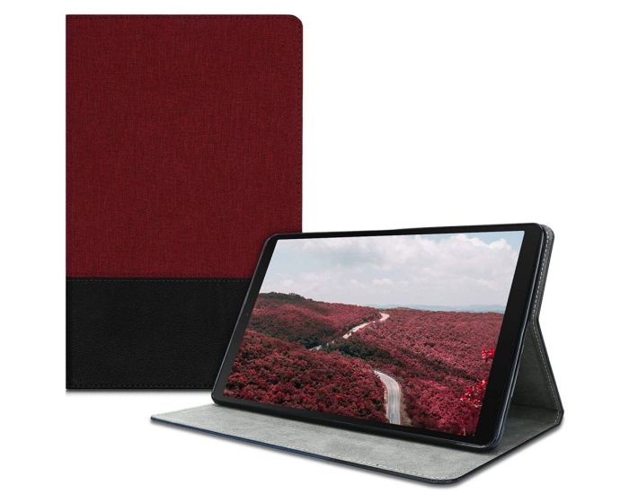 KWmobile Canvas Slim Case Stand (47846.04) Red / Black (Samsung Galaxy Tab A 10.1 2019)