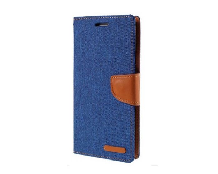 Forcell Canvas Diary Υφασμάτινη Θήκη Πορτοφόλι με δυνατότητα Stand‏ Blue (Xiaomi Redmi 5A)