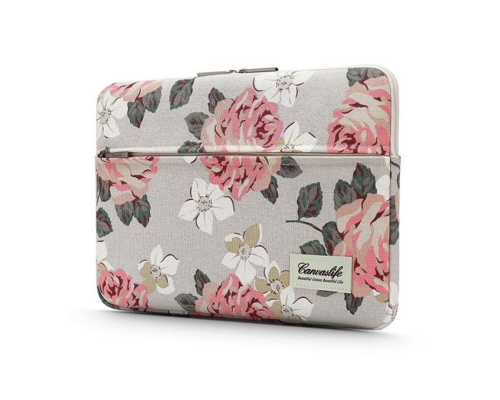 Canvaslife Sleeve Θήκη Τσάντα για MacBook / Laptop 13'' - 14'' White Rose