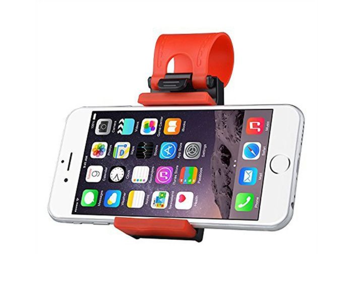 Car Steering Wheel Phone Socket Holder [L03033002] (iPhone 4/5/6, Galaxy S2/S3/S4/S5/S6, Xperia M2/M4/Z2/Z3/Z4 etc)