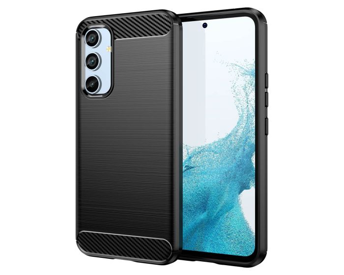 TPU Carbon Rugged Armor Case Ανθεκτική Θήκη Black (Samsung Galaxy A54 5G)