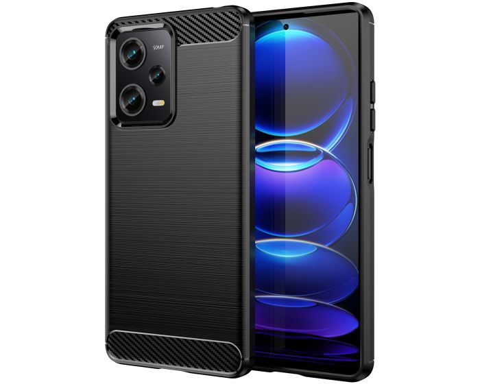 TPU Carbon Rugged Armor Case Ανθεκτική Θήκη Black (Xiaomi Poco X5 Pro 5G)