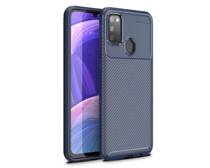 Carbon Fiber Armor Case Blue (Samsung Galaxy M21 / M30s)