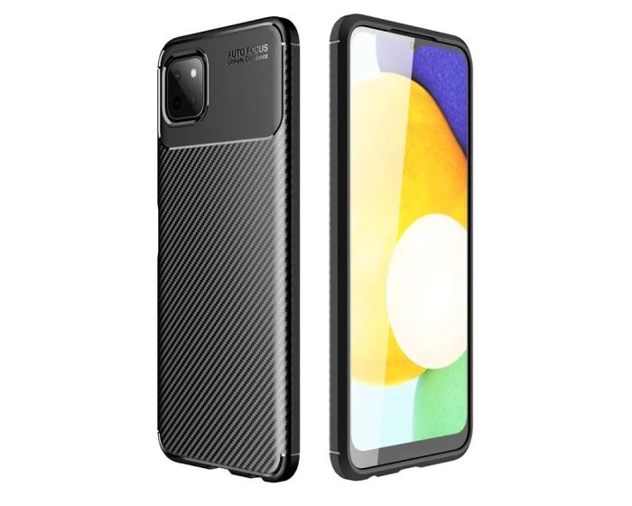 Carbon Priemium Rugged Case Ανθεκτική Θήκη Black (Samsung Galaxy A22 5G)