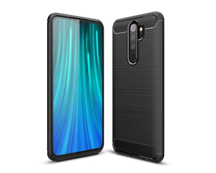 TPU Carbon Rugged Armor Case Ανθεκτική Θήκη Black (Xiaomi Redmi Note 8 Pro)