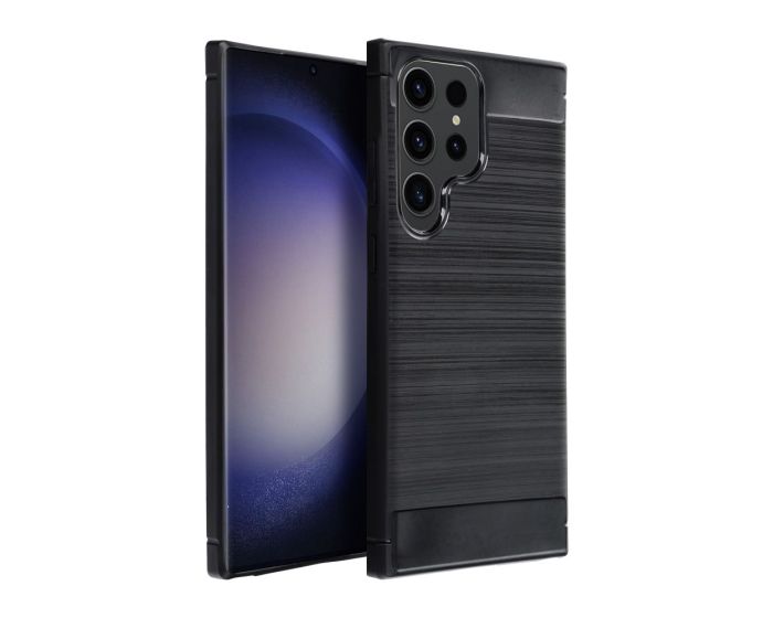 TPU Carbon Rugged Armor Case Ανθεκτική Θήκη Black (Samsung Galaxy S25 Ultra)