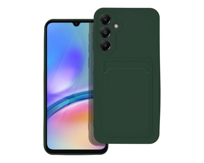 Card Case Θήκη Σιλικόνης με Θέση για Πιστωτική Κάρτα Green (Samsung Galaxy A25 5G)