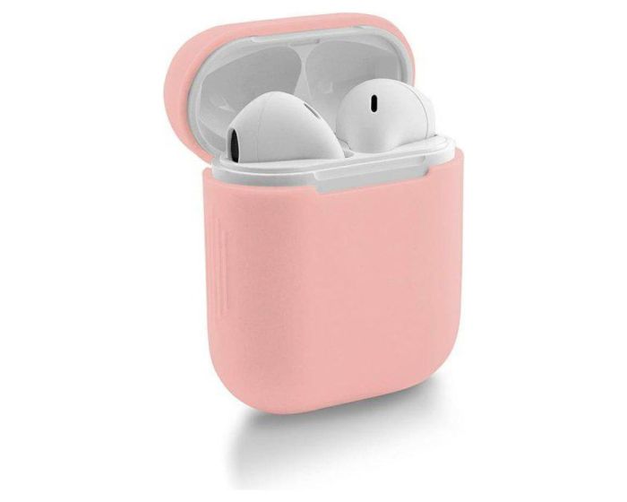 Soft Silicone Apple AirPods 1/2 Case Θήκη Σιλικόνης για Apple AirPods 1/2 - Pink