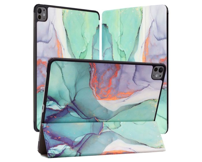 Techsuit FoldPro Smart Cover Case με δυνατότητα Stand - Green Time (iPad Pro 13'' 2024 / 2025)