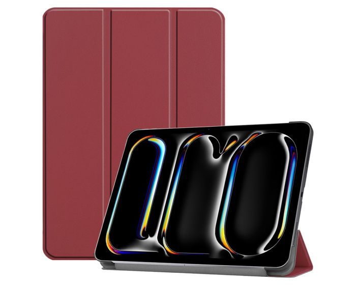 Techsuit FoldPro Smart Cover Case με δυνατότητα Stand - Red (iPad Pro 13'' 2024 / 2025)