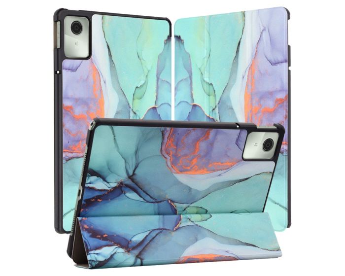 Techsuit FoldPro Smart Cover Case με δυνατότητα Stand - Green Time (Lenovo Tab M11 11.0)