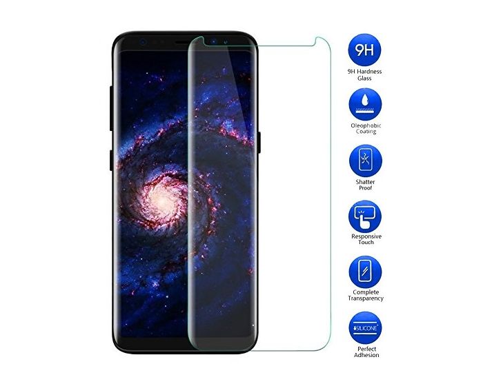 Blue Star Case Friendly Full Face 9H Tempered Glass Αντιχαρακτικό Γυάλινο - Transparent (Samsung Galaxy S9)