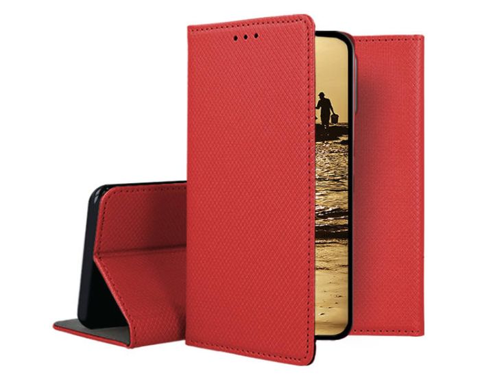 Forcell Smart Book Case με Δυνατότητα Stand Θήκη Πορτοφόλι Red (Xiaomi 13)