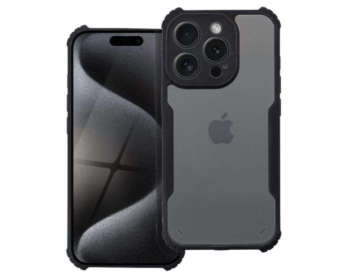 Anti-Drop Shock-Absorbing Hybrid Case Clear / Black (iPhone 15 Plus) - MT83854