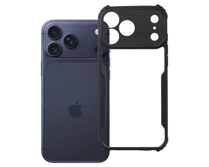 Anti-Drop Shock-Absorbing Hybrid Case Clear / Black (iPhone 16 Pro Max) - MT83852