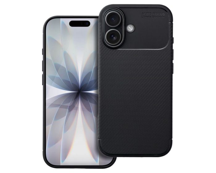 Carbon Premium Rugged Case Ανθεκτική Θήκη Black (iPhone 17) - MT82884