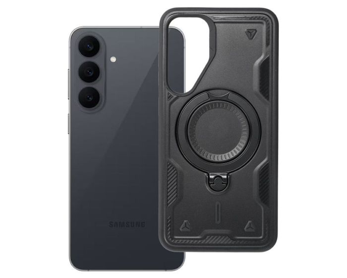 Frost Armor MagSafe Ring Stand Case Black (Samsung Galaxy S25 FE / S26 FE) - MT84755