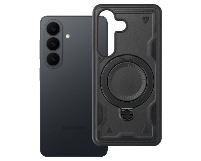 Frost Armor MagSafe Ring Stand Case Black (Samsung Galaxy S26) - MT84758