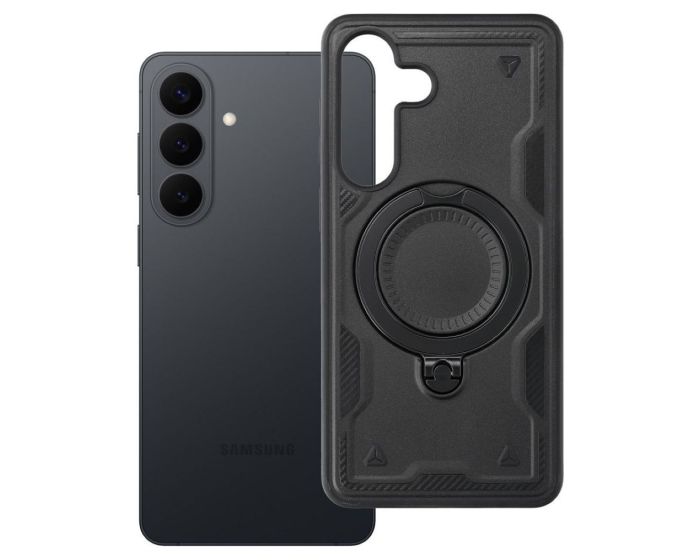 Frost Armor MagSafe Ring Stand Case Black (Samsung Galaxy S26 Plus) - MT84757