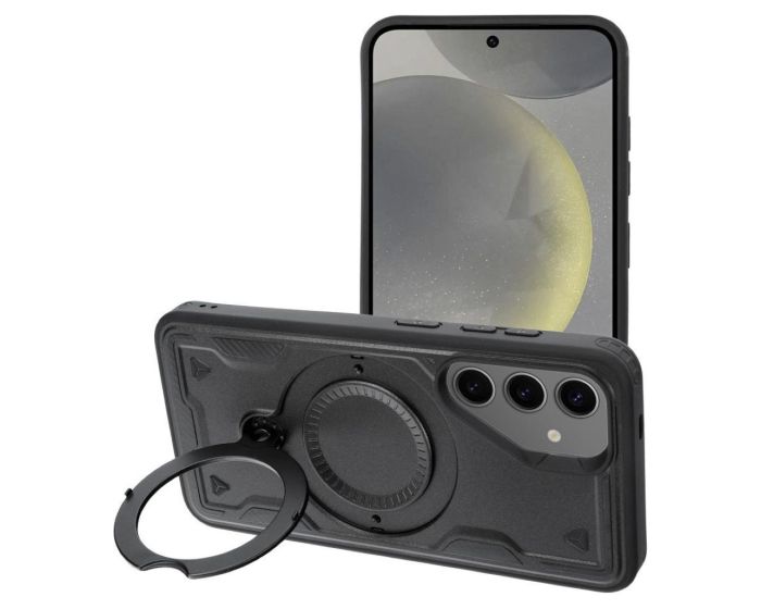 Frost Armor MagSafe Ring Stand Case Black (Google Pixel 9 / 9 Pro)